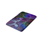 Tapis De Bain Papillon Purple Mat de bain Abstrait (Angle)