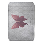 Tapis De Bain Papillon rouge à bijoux (devant Vertical)
