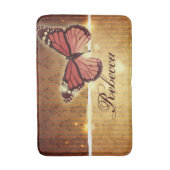 Tapis De Bain papillon rouge orangé (Devant (Vertical))