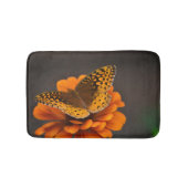 Tapis De Bain Papillon Sur Le Mat De Bain De Zinnia (Devant)