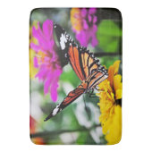 Tapis De Bain Papillon sur les fleurs #2 (devant Vertical)