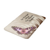 Tapis De Bain Papillon sur un fond de satin (Angle)