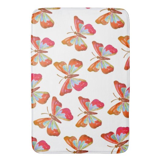 Tapis De Bain Papillons (devant Vertical)