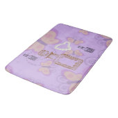 Tapis De Bain Papillons Apothécaire & Coeurs Perle Grand Mat de  (Angle)