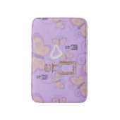 Tapis De Bain Papillons Apothécaire & Coeurs Perle Petit Mat de  (Devant (Vertical))