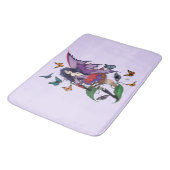 Tapis De Bain Papillons aux champignons poilus (Angle)