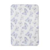 Tapis De Bain Papillons blancs mauves (Devant (Vertical))