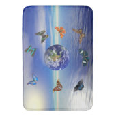 Tapis De Bain Papillons bleus (devant Vertical)