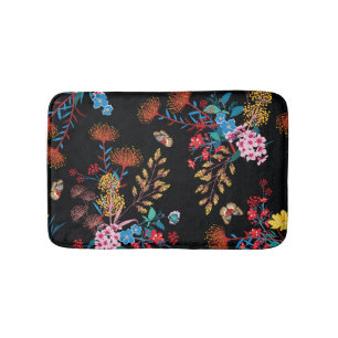 Tapis De Bain Papillons de jardin fleuris Style Liberty