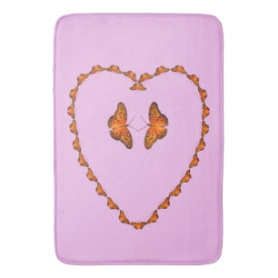 Tapis De Bain Papillons de passion dans le coeur - Dansez avec m