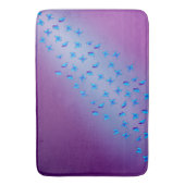Tapis De Bain Papillons Enchantés Mat Bain Violet (devant Vertical)