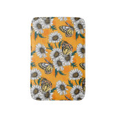 Tapis De Bain Papillons Jézabel et fleurs marguerites (Devant (Vertical))