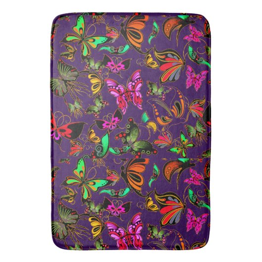 Tapis De Bain Papillons Mat (devant Vertical)