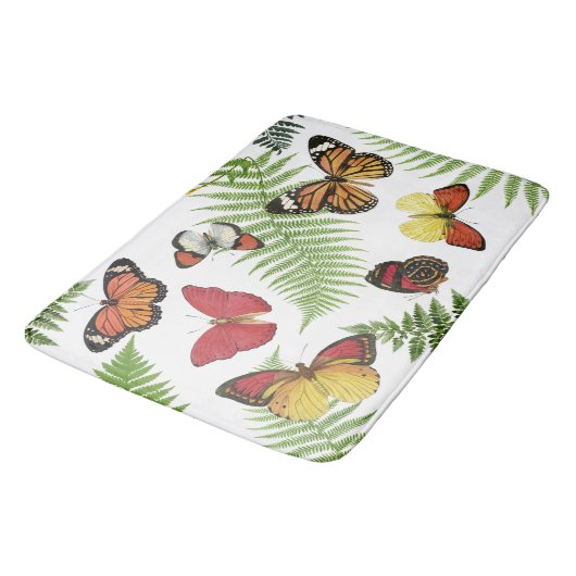 Tapis De Bain Papillons Mat (Angle)