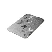 Tapis De Bain Papillons noirs de blanc de n (Angle)