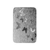 Tapis De Bain Papillons noirs de blanc de n (Devant (Vertical))