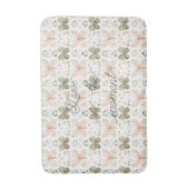 Tapis De Bain Papillons Rose Fuschia Vert Menthe (Devant (Vertical))