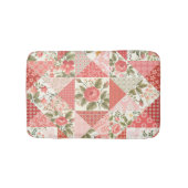 Tapis De Bain Papillons rose Patchwork sans couture (Devant)