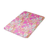 Tapis De Bain Papillons, roses multiples et profondes (Angle)