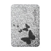 Tapis De Bain Papillons sur Carreaux Design Bath Mat (Devant (Vertical))