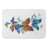 Tapis De Bain Papillons volants Morpho et Monarch (Devant)