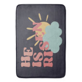 Tapis De Bain Pâques - Il est ressuscité (devant Vertical)