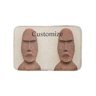 Tapis De Bain Pâques Île Moai Head Thunder Cove