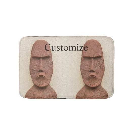 Tapis De Bain Pâques Île Moai Head Thunder Cove (Devant)