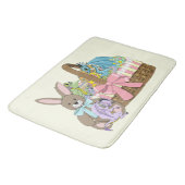 Tapis De Bain Pâques Panier Dragons Oeufs (Angle)