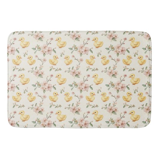 Tapis De Bain Pâques Printemps Duckling Délice (Devant)