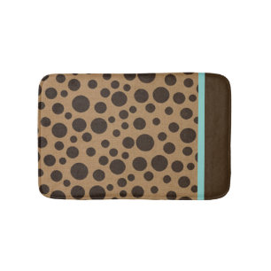 Tapis De Bain Paquet de bain Brown Chic Polka