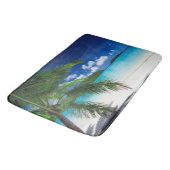 Tapis De Bain Paradis de plage classique des îles tropicales (Angle)