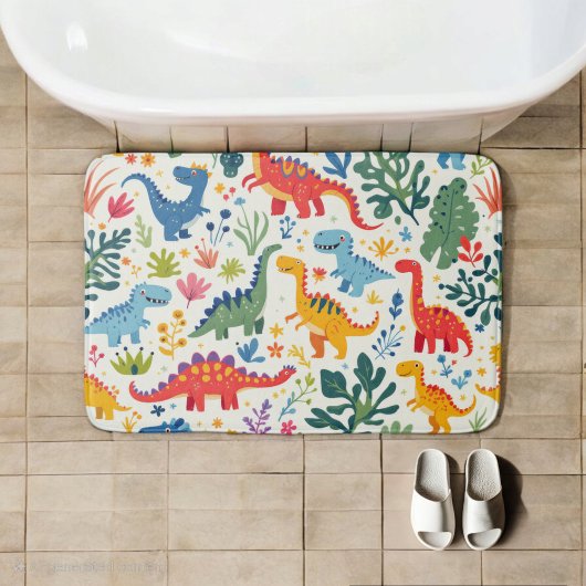 Tapis De Bain Paradis des dinosaures