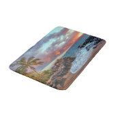 Tapis De Bain Paradis hawaïen tropical de plage sablonneuse de (Angle)