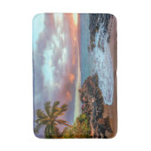 Tapis De Bain Paradis hawaïen tropical de plage sablonneuse de (Devant (Vertical))
