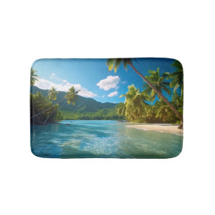 Tapis De Bain Paradis insulaire du Costa Rica