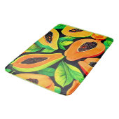 Tapis De Bain Paradis tropical de la papaye (Angle)