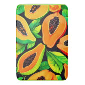 Tapis De Bain Paradis tropical de la papaye (devant Vertical)