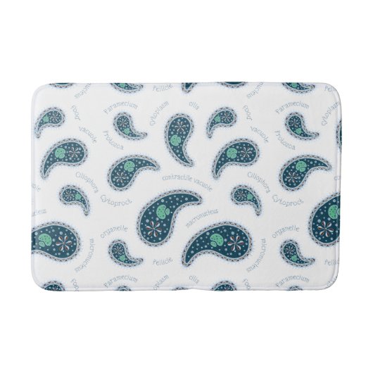 Tapis De Bain Paramecia Paisley Protozoaire Sciences de la biolo (Devant)
