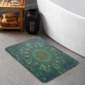 Tapis De Bain Parameterisation du puzzle à carré floral feuillu