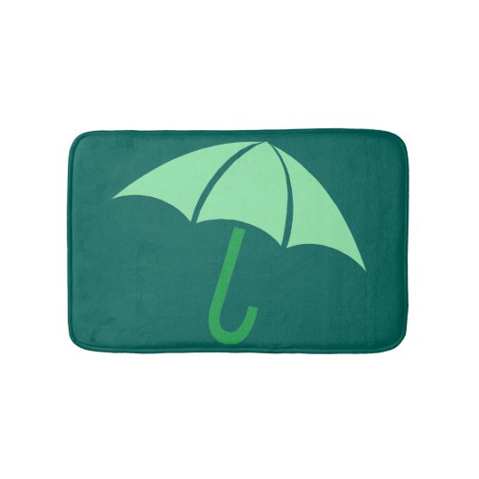 Tapis De Bain Parapluie Pop Art Green (Devant)
