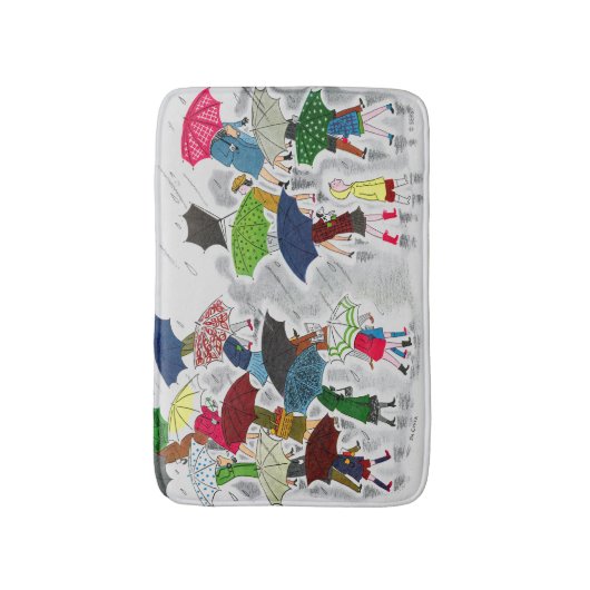 Tapis De Bain Parapluies (Devant (Vertical))