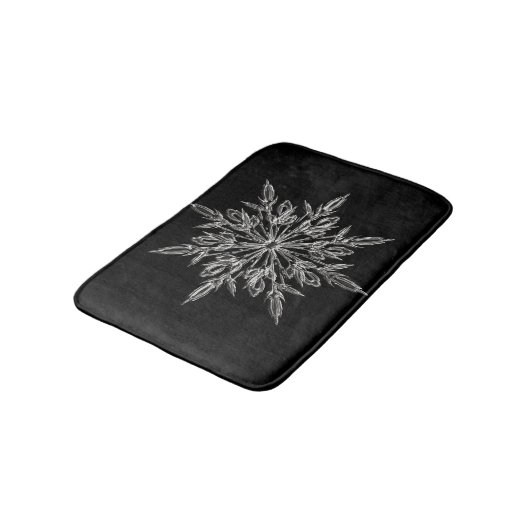 Tapis De Bain Parfait Snowflake pour les fêtes de Noël (Angle)