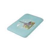 Tapis de bain Paris France Monuments Eiffel (Angle)