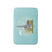 Tapis de bain Paris France Monuments Eiffel (Devant (Vertical))