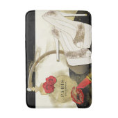Tapis De Bain Paris Parfum Rose talons et bâton à lèvres (Devant (Vertical))