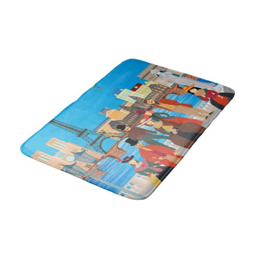 Tapis De Bain Paris victorien (Angle)