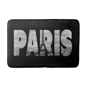 Tapis De Bain Paris vintage et tour Eiffel