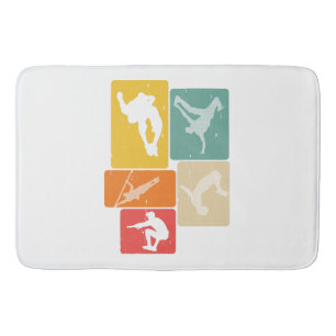 Tapis De Bain Parkour Freerunner Traceur Retro Freerunning