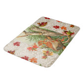 TAPIS DE BAIN PARMI LES FEUILLES DE CHUTE EN BOIS (Angle)